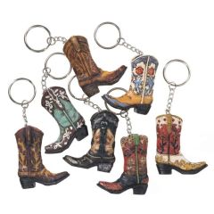 Cowboy Boot Keychains - 7 Pack
