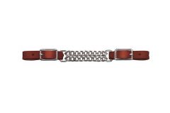 Weaver Bridle Leather 4-1/4" Double Flat Link Chain Curb Strap  