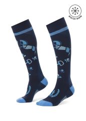 Kerrits Happy Horse Wool Knee-Hi Socks - GalaxyBlue