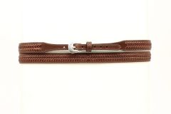 Twister 3/4 Genuine Leather Laced Hatband