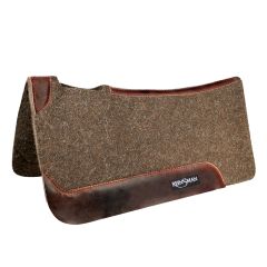 Reinsman Dark Wool Square Contoured Pad - 3/4"