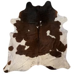 Brazilian Brown and White Cowhide Rug - 10