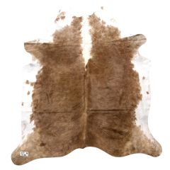 Brazilian Beige and White Cowhide Rug - 49