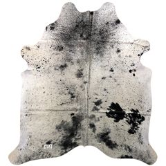 Brazilian Black and White Salt and Pepper Cowhide - 55