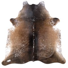 Brazilian Mahogany and White Cowhide Rug - 98