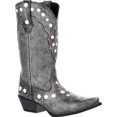 CRUSH™ BY DURANGO® WOMEN'S PEWTER FLORAL WESTERN BOOT