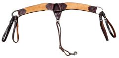 Two Toned Roughout Roper Breastcollar