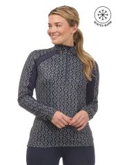 Kerrits First Level Quarter Zip Stretch Fleece Tech Top - GalaxyBlue Bit