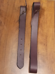 Leather Off Billet and Tie Strap Set