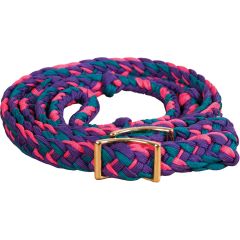 1 D Saddlery Knotted Cord Gaming Reins - assorted colours