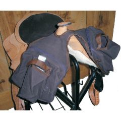 Canvas Horn Bag With Outer Pocket