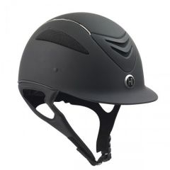 ONE K Defender Chrome Stripe Matte Helmet-Black