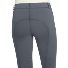 Ovation Ladies Aerowick Knee Patch Tight in Grey-XS-2X