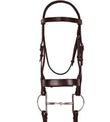 Ovation® Classic Wide Hunt Bridle with Laced Reins