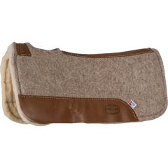 Mustang Junior Tan Contoured Wool Pad 27" x 27" x 3/4"