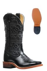 Boulet Women's Sqr Toe Silky Black/Aztec