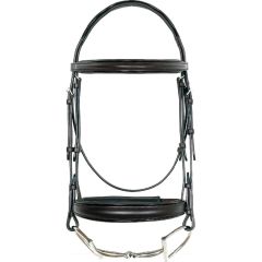 Sage Family Wide Padded Patent Bridle 