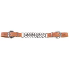 Weaver Harness Leather 4 1/2" Double Chain Curb Strap