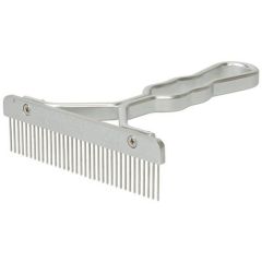 Mini Show Comb, Aluminum Handle, Stainless Steel Blade 