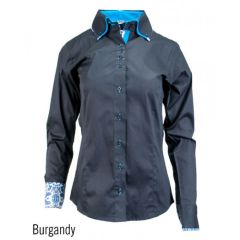 Royal Highness Two Toned Button Fitted Show Shirt