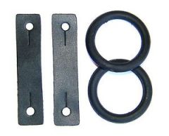 Safety Stirrup Rings with Leathers
