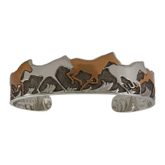 Montana Silversmiths Horses of a Different Color Cuff
