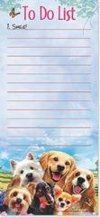 Dogs Magnetic List Pad