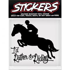 I'd Rather Be Riding my Horse Sticker