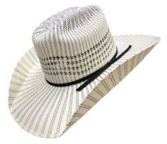 Garth Black & Natural Straw Hat