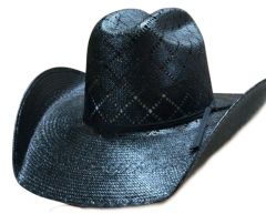 Black 20X Straw Hat by Hidalgo Hat Company - Limited edition