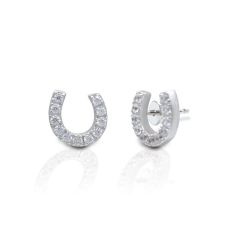 Kelly Herd Offset Horseshoe Earrings