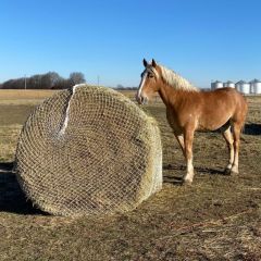 Tough1 6'x6' Twisted Cord Round Bale Hay Net