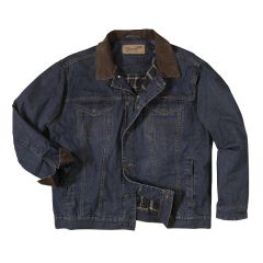 Wrangler Blanket Lined Denim Jacket - Denim/Charcoal 