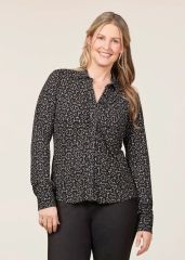 Kerrits Ladies Ruched Button Front Long Sleeve Shirt