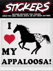 Can Pro I Love My Appaloosa Bumper Sticker
