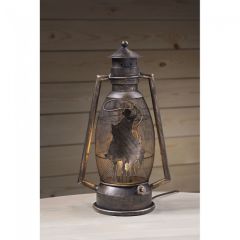 Western Cutout Lantern - Bronze Cowboy/Horse