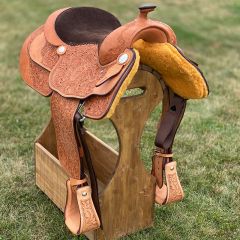 Billy Cook Pleasure Saddle Acorn Tooling BC9000 - hot oil or light - Tent Sale Saddle