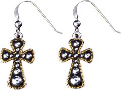 Cross with Beads Earrings by Taylor Brands