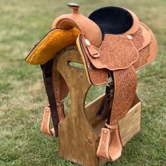 Billy Cook Pleasure Saddle with Morning Glory Tooling BC9555