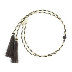 Natural Horsehair Stampede String -Black