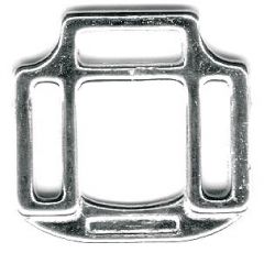Brass Plated Halter Square - 1"
