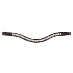 Valencia Large Crystal Curved Browband