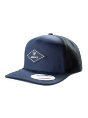 Ariat Mens Cap Snap Back Rubber Patch Navy