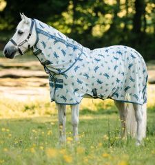Amigo® Bug Rug Plus Pony Fly Sheet - Dragonfly Print/Silver & Blue & Sage
