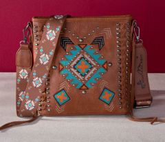 Montana West Embroidered Aztec Crossbody