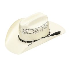 Twister Bangora Braided Black Band Straw Hat