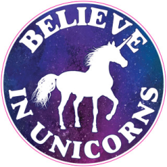 Believe In Unicorns Sticker