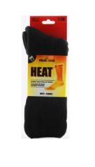 Men’s Heavy Brushed Acrylic Thermal Sock  ​- BLK