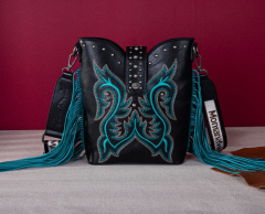 Montana West Embroidered Boot Crossbody
