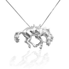 Kelly Herd Bucking Saddle Bronc Pendant